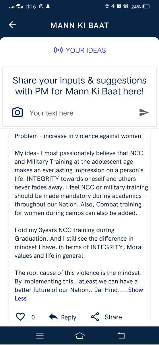 kritin7's tweet photo. @narendramodi @BJP4India @AmitShah @AmitShahOffice 

An idea for a better and safer Nation.. 🙏 Jai Hind 🇮🇳

Hi, I don't know if this idea/solution reaches Modi ji.. or to the right people to affect change.. but still writing here..

I have also written on Mann ki baat app too. https://t.co/T7IJ0XARD1