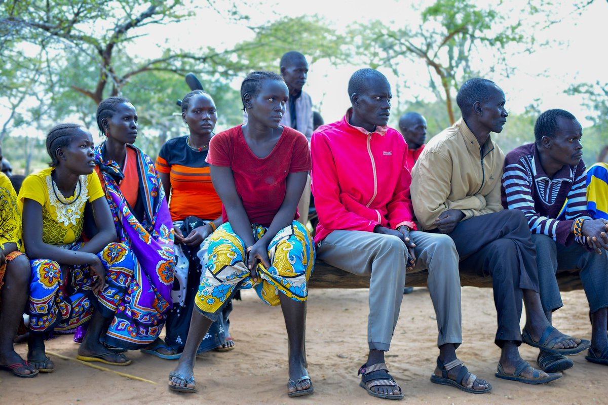 Env_Alert's tweet photo. Climate-smart initiatives aim to tackle climate change while ensuring food security and sustainable development. Environmental Alert and @IOM_Uganda are committed to raising awareness among women, girls and youth groups about the urgency of climate-smart activities. #Amudat https://t.co/6Ouw6q20lX