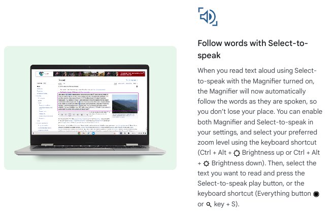 MrHennigar's tweet image. More great #UDL features built into #ChromeOS
 Show students now to enable this, as well as dictation!
