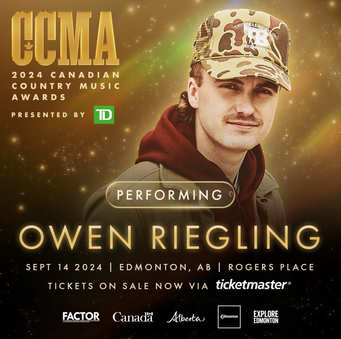 Country105_FM's tweet photo. The @CCMAofficial just got even BIGGER! 🏆 Madeline Merlo, Owen Riegling, Tenille Townes, and Jake Worthington join the performance lineup for the 2024 CCMA Awards! 🎶🎤

Don’t miss out! Get your tickets now on Ticketmaster! 🎟️

#CCMAAwards #CCMAs https://t.co/S31t3VK2jq