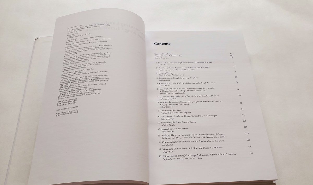 Delighted to receive my new book publication on #Representing #Landscapes : Visualizing #Climate Action. Published by <a href="/RoutLandscape/">Routledge Built Environment</a> of Talyor &amp; Francis. A collection of creative #visualizations from international professionals &amp; academics. <a href="/SEDRD/">SEDRD</a> <a href="/UofGuelphOAC/">Ontario Agricultural College</a> <a href="/uofg/">University of Guelph</a> <a href="/OALA_ON/">OALA</a>