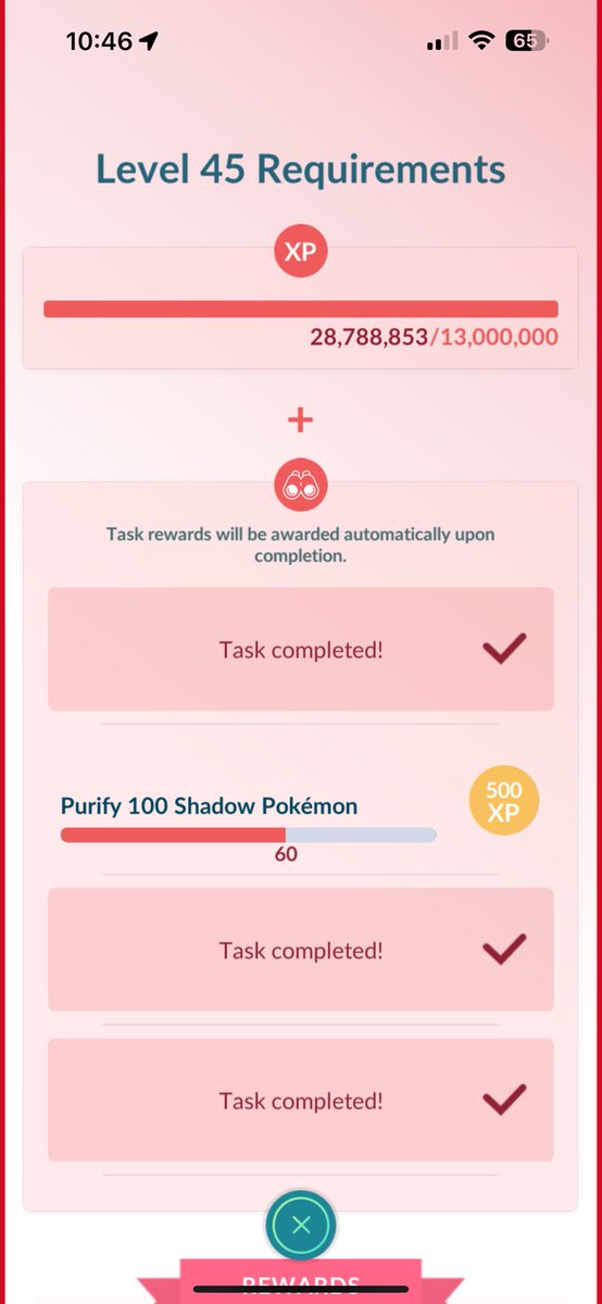1OnePercent1_'s tweet photo. @slimschaedy Grinded harder than ever for these fuck shit level up tasks💀. Luckily the team go rocket takeover made it easier for me. Never want to battle another grunt/leader ever again🤣. Just a matter of purifying these shadows now.😵‍💫 https://t.co/N1wPApEYT3