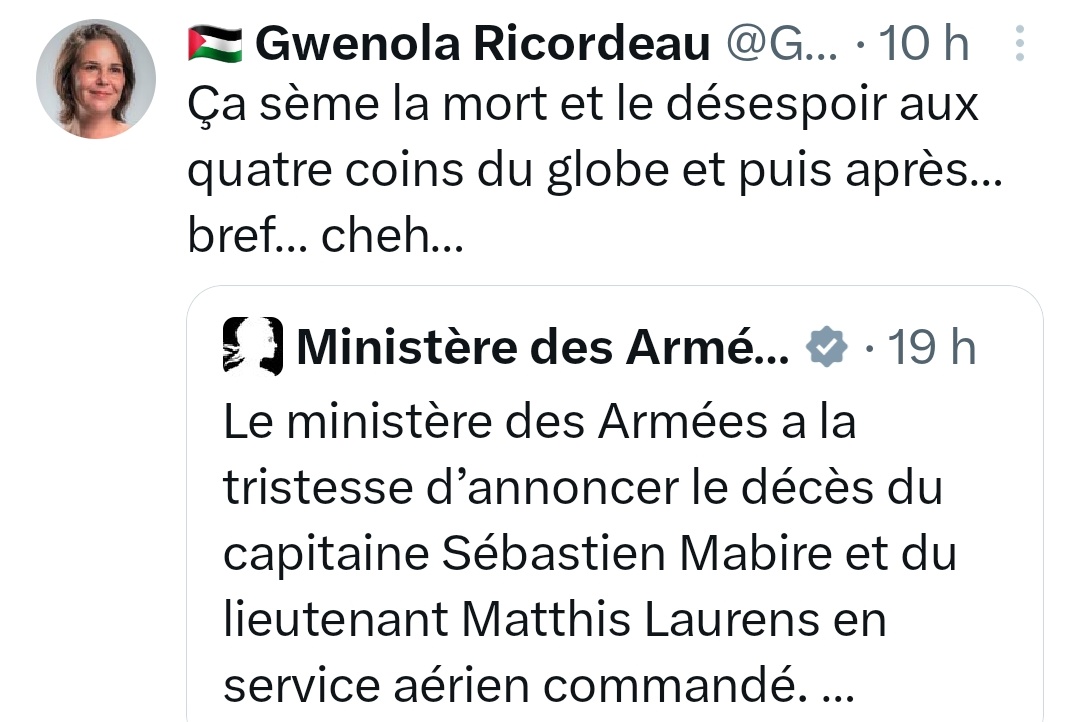 lafotaki's tweet photo. Gwenola Ricordeau est membre du conseil scientifique de l'Institut des Amériques.
Cet Institut est financé par le Ministère de l'Enseignement Supérieur et de la Recherche.

Ses propos sont scandaleux et méritent une sanction exemplaire.

@sretailleau @Armees_Gouv https://t.co/ISDY8PZGQw