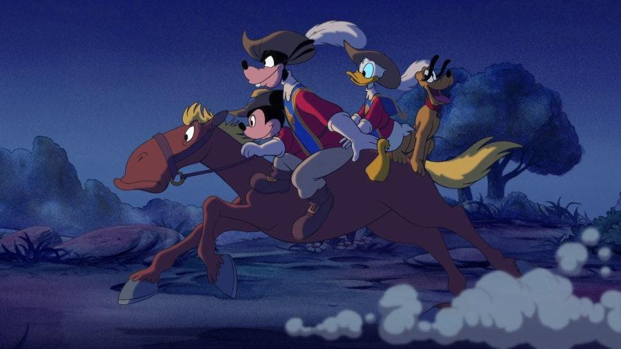 DisneyReact's tweet photo. 🎂 Hoy se cumplen 20 años del estreno directamente en DVD de 'Mickey, Donald, Goofy: Los Tres Mosqueteros' ⚔️🇫🇷

Divertidísima adaptación de la obra de Alejandro Dumas que curiosamente fue la primera vez que Mickey, Donald y Goofy protagonizaban una película juntos https://t.co/ZZnAR4MA1y