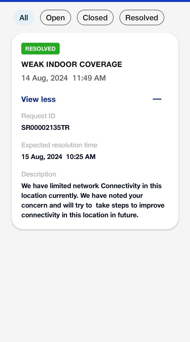 _UrbanAthlete's tweet photo. @JioCare This is not a resolution. There is no connectivity. How is the problem resolved when zero connectivity is there on 2 connections. What is the escalation mechanism? @consumerforum_ @TRAI @JioCare https://t.co/kqAZxGiish