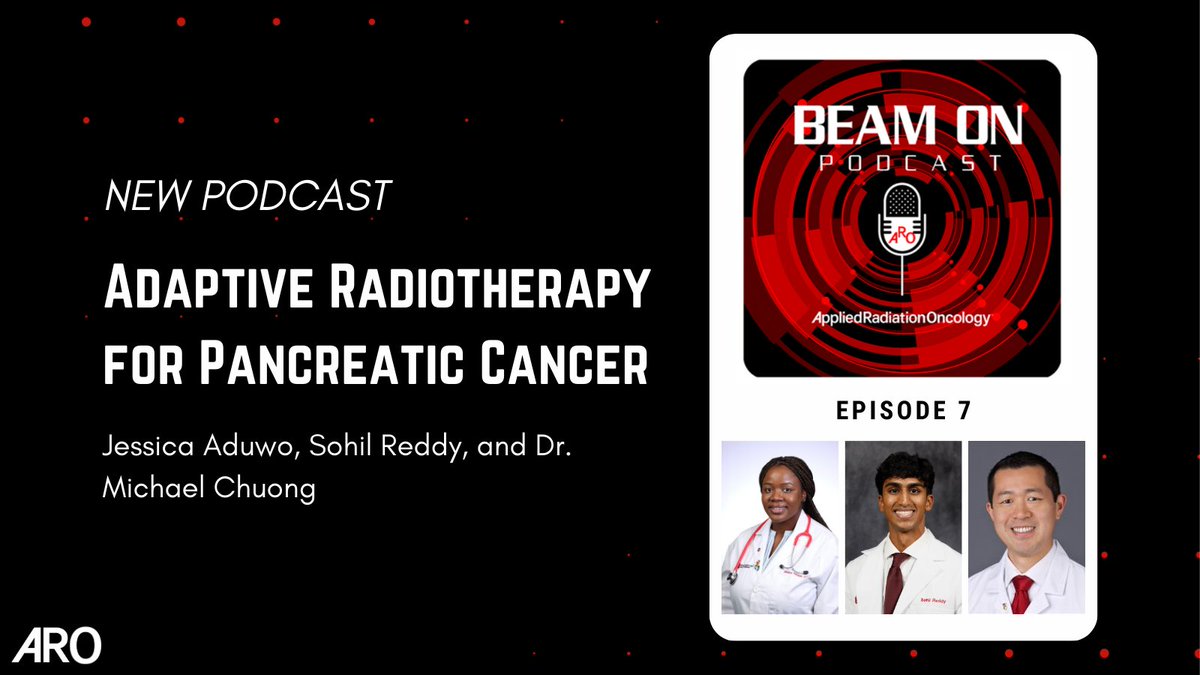 Applied Radiation Oncology (@applied_radonc) on Twitter photo New Beam On Podcast!
Hosts <a href="/Jessica_Aduwo/">Jessica Aduwo</a> & <a href="/sohil_reddy/">sohil</a> meet with <a href="/MikeChuongMD/">Michael Chuong</a> to discuss the role of radiation therapy for locally advanced pancreatic cancer treatment.
👂bit.ly/4dkoxd5
#RadOnc #RadOncEd #RadOncRes #RadOncPodcast #PancreaticCancer New Beam On Podcast!
Hosts <a href="/Jessica_Aduwo/">Jessica Aduwo</a> & <a href="/sohil_reddy/">sohil</a> meet with <a href="/MikeChuongMD/">Michael Chuong</a> to discuss the role of radiation therapy for locally advanced pancreatic cancer treatment.
👂bit.ly/4dkoxd5
#RadOnc #RadOncEd #RadOncRes #RadOncPodcast #PancreaticCancer