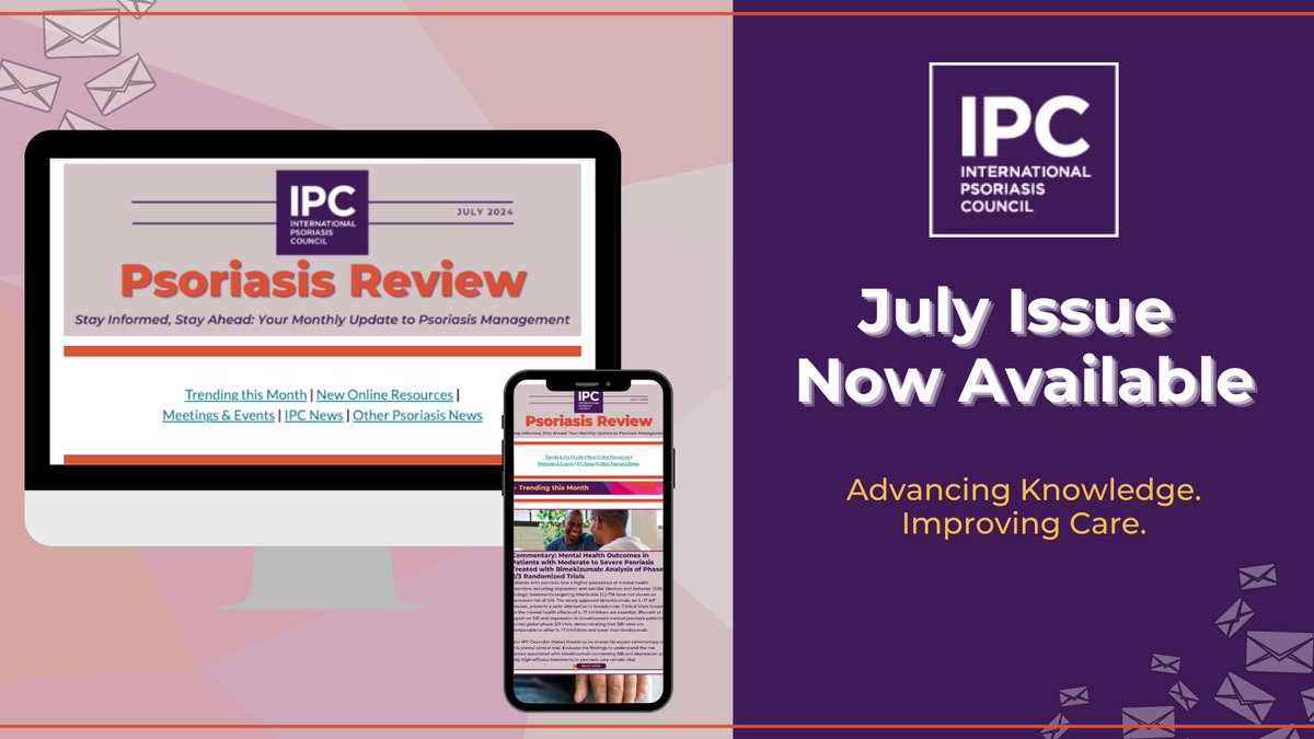 IpcPs's tweet photo. ππ Don't miss out on joining over 12,000 #dermatologists and #psoriasis enthusiasts in reading the July #IPCPsoriasisReview! Check out the latest updates from #IPC and stay informed about everything related to #psoriasis.
https://t.co/z2rddu3JS7
#PsoriasisEducation #IPCNews https://t.co/OdLG52KJLP