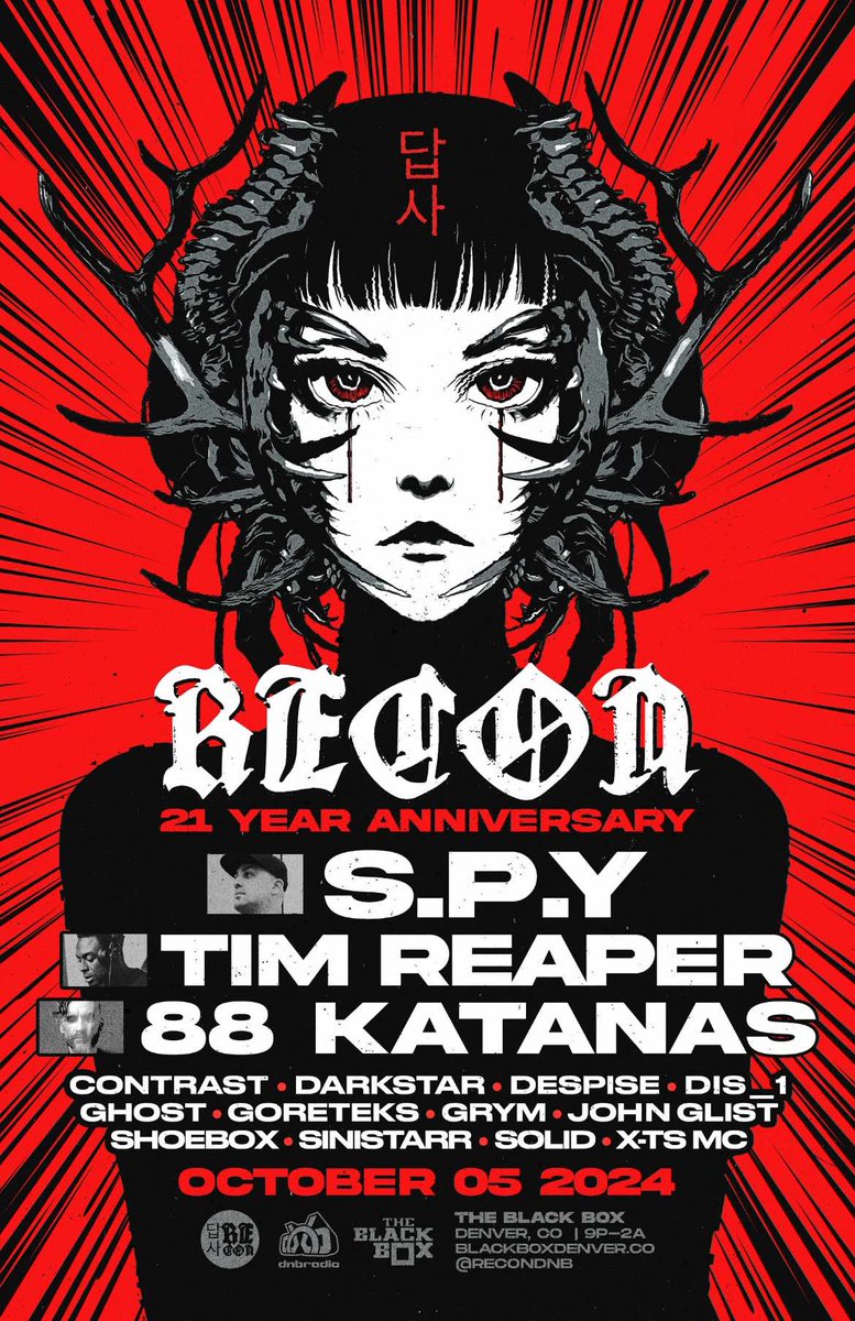 NEW events on-sale NOW!  

Including:
<a href="/CPTL_PNSHMNT/">CPTL PNSHMNT</a>
<a href="/ReconDNB/">ReconDNB</a> XXI Anniversary
<a href="/IAMETC/">ETC!ETC!</a>
<a href="/ronisizebristol/">Roni Size</a>
&amp; more!  

Info:
linktr.ee/TheBlackBox5280