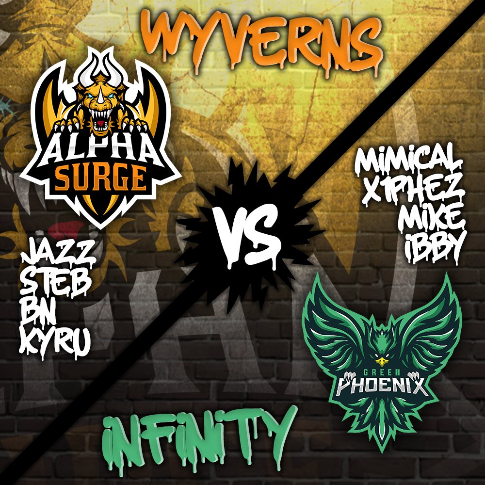 Tune into twitch.tv/alphasurge @ 8 BST (Approx 1h away) for the RSC EU Master tier semi final for pre-season!
⚽️AS Wyverns vs GP Infinity⚽️