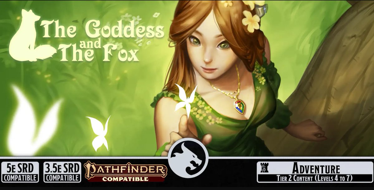 The Goddess and the Fox is an epic tier 2 adventure for D&amp;D 5th and 3rd editions and Pathfinder Second Edition! Take your players into the Fayrebrod Peninsula, discover the hidden secrets, and save it before it is too late!