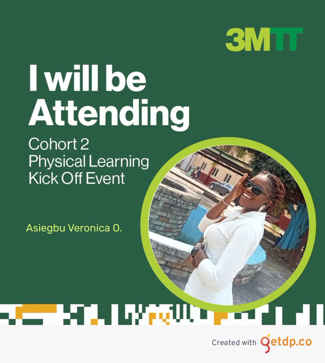 VeronicaAsiegbu's tweet photo. The long awaited Cohort 2 physical learning Kicks off Tomorrow
I'm thrilled at the opportunity to embark on this journey.
See you tomorrow 
@MTNNigeria @BosunTijani @3MTTNigeria @IHSTowers @NITDANigeria
 #My3MTT #My3MTTOrientationExperience https://t.co/SI78oAOpqS