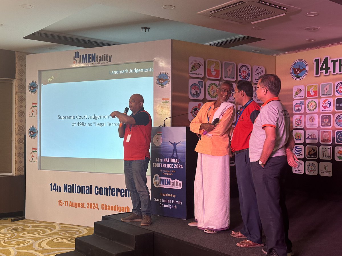 sifchandigarh's tweet image. Founder members of Save Indian Family Movement talking about SIF ideology, journey &amp;amp; explaining about the Constitution of SIF in #14thNationalMeet 
#SIFNationalMeet 
#MENtality2024