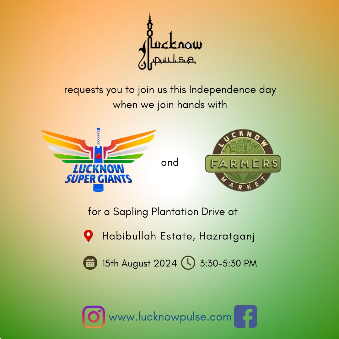 LucknowPulse's tweet photo. This Independence day, LucknowPulse went for a purposeful and meaningful celebration by participating in a Sapling plantation Drive. Wish all Indians a wonderful celebration of our Independence all the year through. #IndianIndependenceDay #saplingplantationdrive #lucknowpulse https://t.co/ZeXPeGRVsM