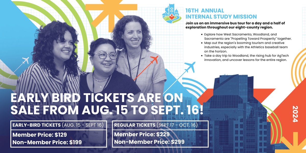 🚀 Propel Toward Prosperity at the SacAsian Chamber's 16th Annual Internal Study Mission on October 16 &amp; 17, 2024!

🗓️ Earlybird tickets are on sale from August 15 to September 16!
Tickets: ism24.eventbrite.com/?aff=earlybird…