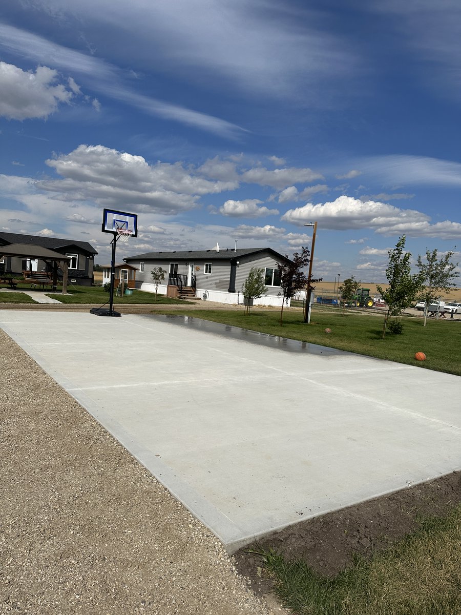 Introducing our newest project - a multi-purpose pad! Adding this to our Saskatoon Lake property will provide Supported Individuals with the opportunity to increase social interactions, engage in physical activity &amp; overall, increase their well-being. 

#soontocome #pickleball