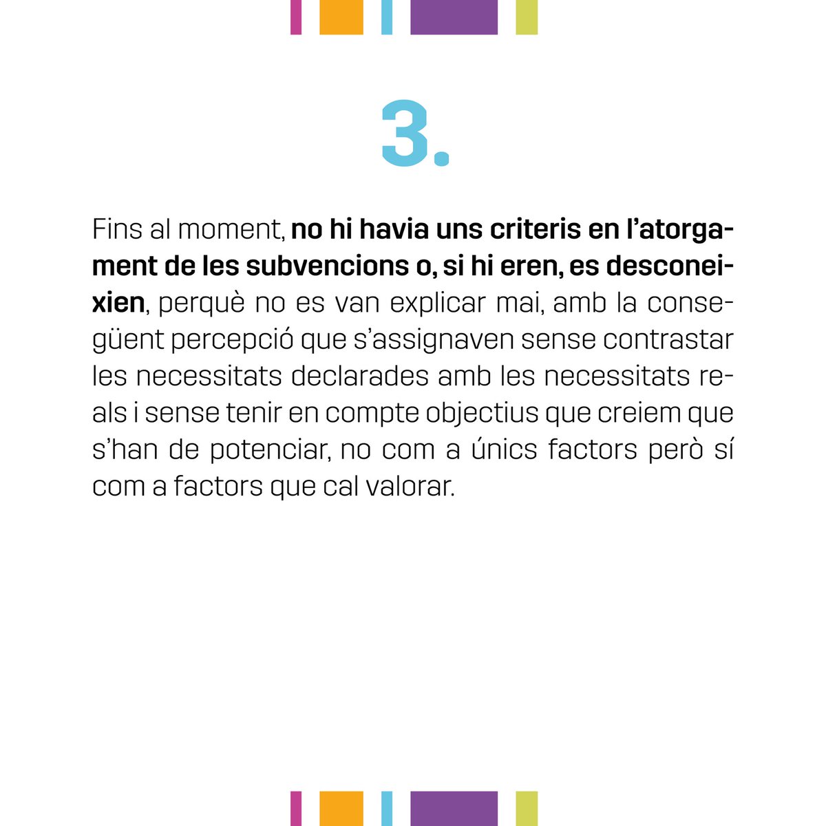 BorgesxlaRep's tweet photo. Aquest any és el primer any en què s’ha intentat posar un ordre, des de la màxima transparència i neutralitat, i no deixar marge a discrecionalitats o simpaties/antipaties. Fins al moment, no hi havia uns criteris en l’atorgament de les subvencions o, si hi eren, es desconeixien. https://t.co/PjGgJQsWA4