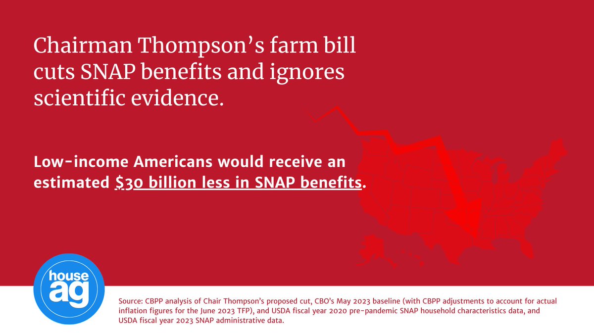 HouseAgDems's tweet photo. Food security is national security. That is why House Democrats cannot support a Republican farm bill that takes $30 billion in food assistance away from hungry parents, children, seniors, and people with disabilities. #DefendSNAP https://t.co/vsjo0pkl0p