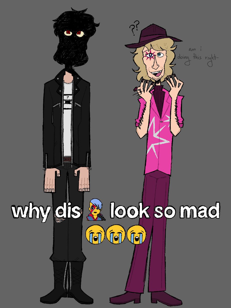 Nikita_14_02's tweet image. why is bro mad

#lostwave #tmms #ekt #memedrawing #meme #gijinka