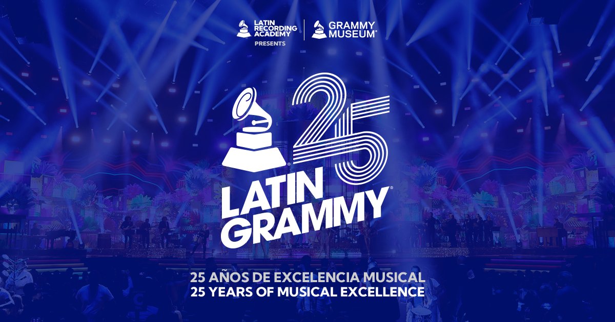 GRAMMYMuseum's tweet photo. We're celebrating 25 years of the @LatinGRAMMYs with a new exhibit! 🌟

From 9/19–12/18, the #GRAMMYMuseum's Latin Music Gallery will expand into an exhibit, featuring artifacts from artists like:
🎶 @Shakira
🎶 @KarolG
🎶 @Rosalia
🎶 &amp; more! 

Learn more: https://t.co/KgUYxxtcM0 https://t.co/FhQzLDM4tg