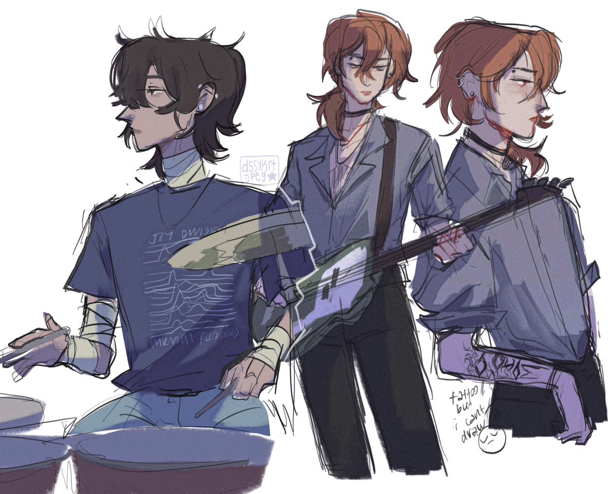 dsskkrt_jpeg's tweet photo. band au doodles !!

#skk #bsd https://t.co/QJI3TmSedg