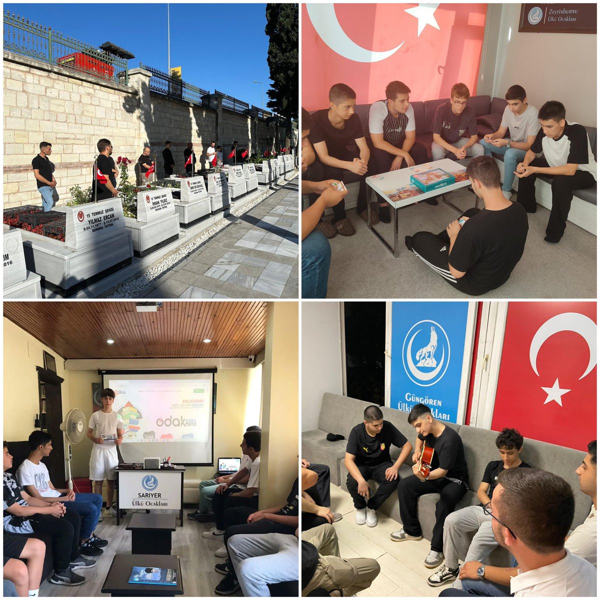 Ülkü Ocakları Yaz Gelişim Kurslarımız İstanbulumuzun bütün ilçelerinde devam ediyor.

Türk Asrı’nın istikbali olan gençlerimizi ilçe ocaklarımıza davet ediyorum. 🇹🇷