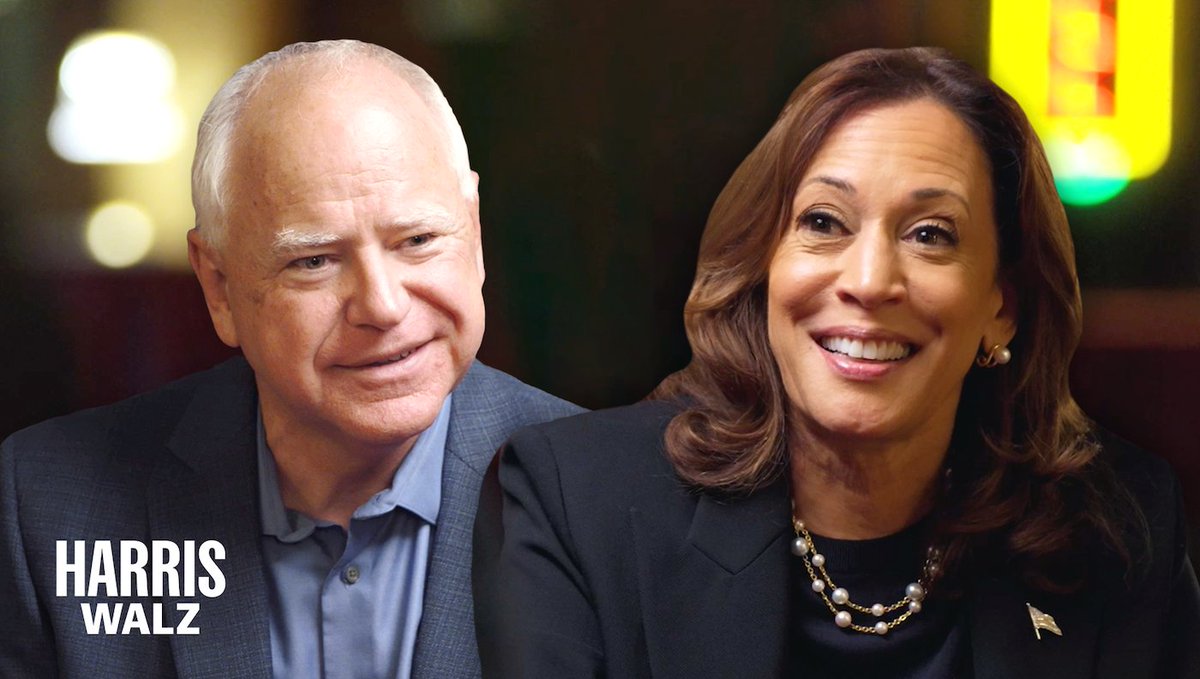 The more I get to know <a href="/Tim_Walz/">Tim Walz</a>, the more I like him. And I liked him a lot to begin with.

Check out our full conversation: kamalaharris.link/conversation