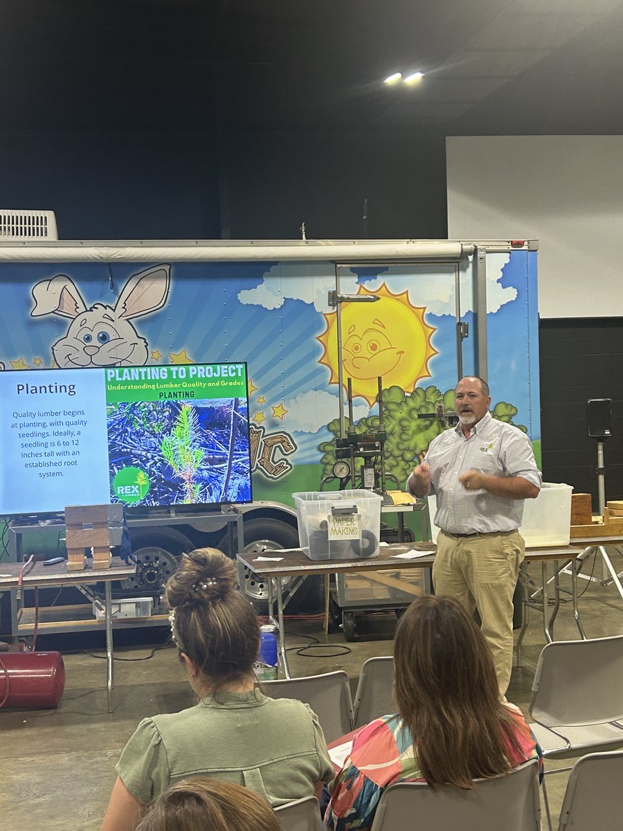 RexLumberMill's tweet photo. #rexlumberbrookhaven partnered with Mississippi Loggers Association, Inc., @ms_forestry, and Mississippi State University to provide a free CEU for teachers in our area, educating them on the sustainability and job opportunities of the lumber industry. #woodmagic #MSUext #timberindustry #teachers