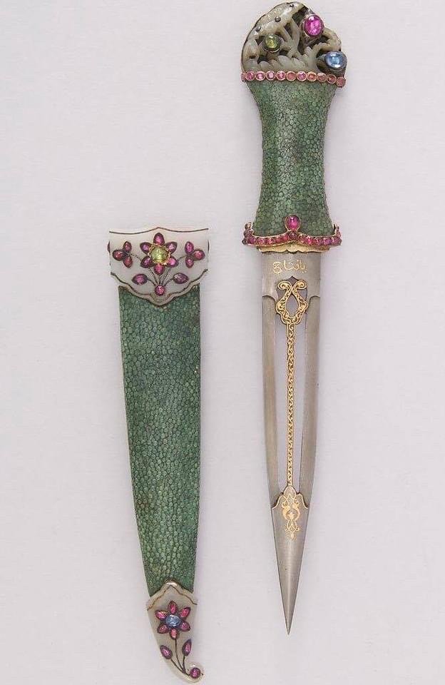 18th century ottoman and indian dagger w sheaths