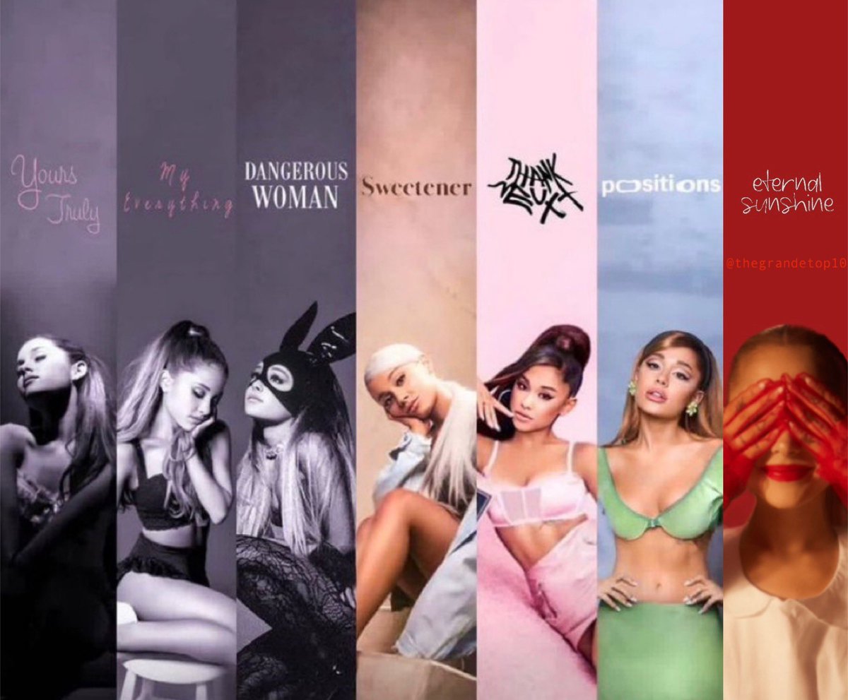 TheGrandeTop10's tweet photo. Top 3 most criminally under-appreciated &amp; not talked enough about songs on each Ariana Grande album a thread 🧵 https://t.co/rUoUMNQmaL