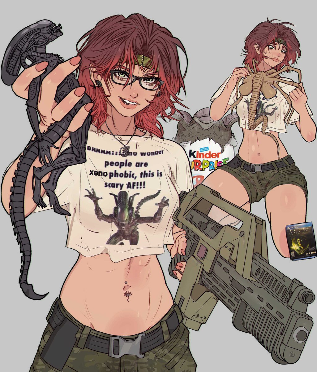 yoracrab's tweet photo. girl who is obsessed with ALIEN https://t.co/zOpTgOpOqF