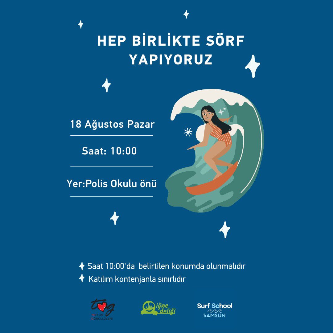 ignedeligigem's tweet photo. Başvuru formu; https://t.co/Kl3qCdKbKo

#atakum #samsun #sörf https://t.co/qIIowqzj25