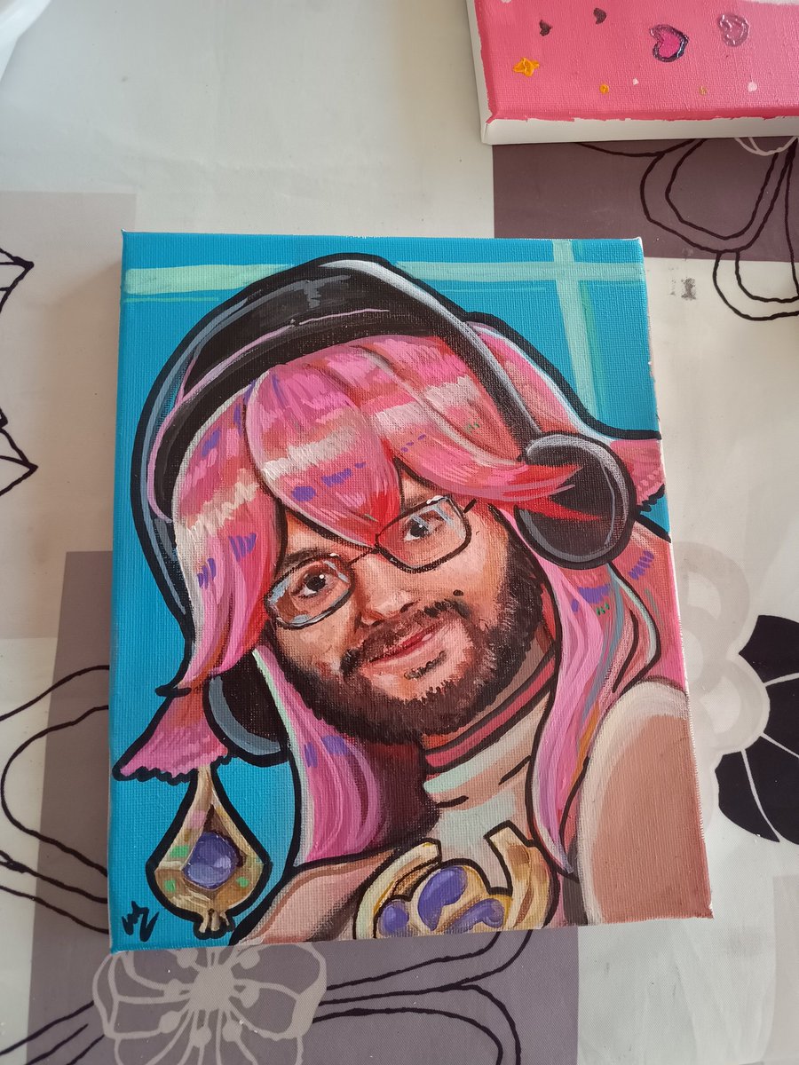 Estaba pintando de chill con unos amigos, y <a href="/Cyan_the_racoon/">Cyan🦝M’anime</a> me sugirió q pusiera la cara de <a href="/RanguGamer/">Fernando Camino</a> en el cuerpo de Yae Miko y a mi mente perturbada le pareció buena idea, tras tres horas pintando esto es lo q ha salido.

Podremos hacer q esto llegué a Rangu? Espero qlemole