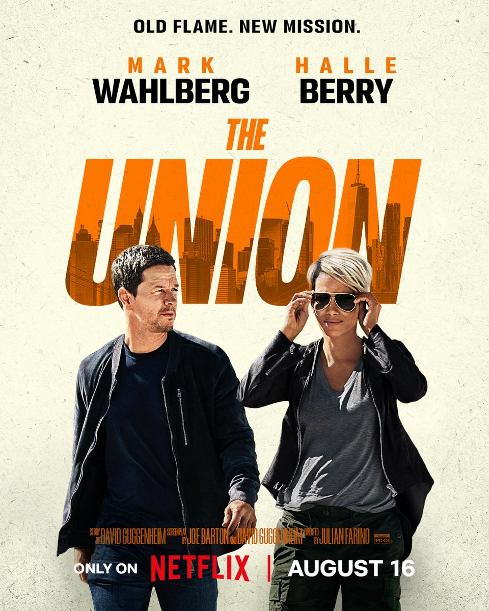 netflix's tweet photo. The Union starring Mark Wahlberg and Halle Berry premieres in 12 HOURS! https://t.co/aEsocyWG8D