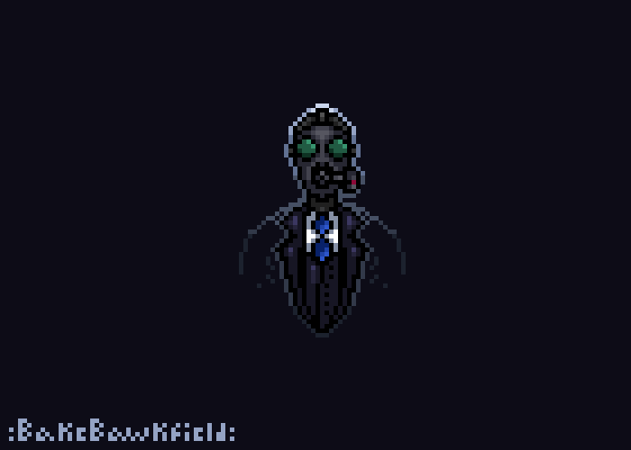 bakebawkfield's tweet photo. #pixelart #pixelartist #ドット絵 #aseprite #digitalart #art #gasmask #wip https://t.co/QkeBOHoP66