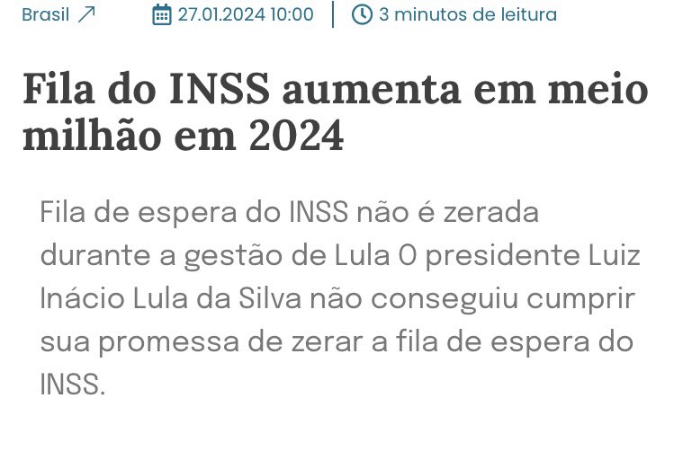 LeDutra38's tweet photo. @LulaOficial As pessoas que estão na fila do INSS são 
 que mais precisam https://t.co/hiKMrSTk63