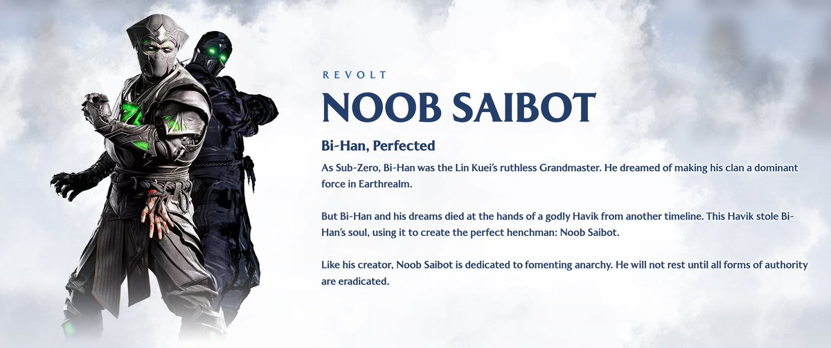 iScreamFGC's tweet photo. Noob Saibot official Bio

#MK1 #MortalKombat1 https://t.co/YHsFyd3arm