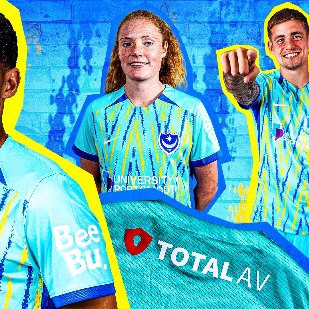 Pompey's tweet photo. 🔵🟡

👕 Introducing #Pompey's 2024/25 third kit!