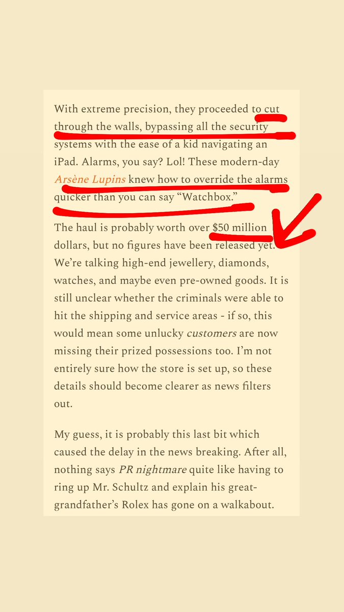 dobetterdnvr's tweet photo. Credit: King Flum https://t.co/DKwilRCRKL

Rumor has it that the @hydepark_jewelers heist was one for the books.

This article by @kingflum confirms what I have been hearing …

The thieves came in through a wall during the night of 7/21 and 7/22 https://t.co/Ji1xJ2Ygvm