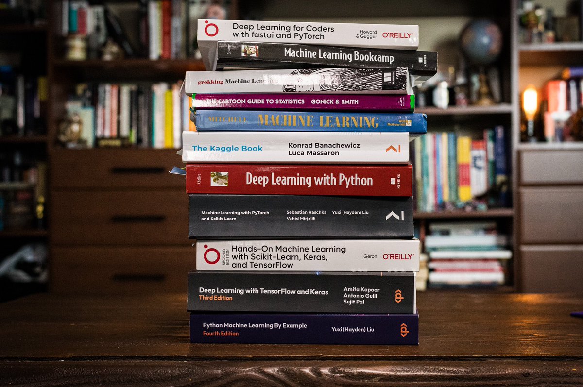 svpino's tweet image. To start with Machine Learning:
1. Learn Python
2. Start practicing using Jupyter
There are two main deep learning frameworks that everyone uses:
• TensorFlow
• PyTorch
Don't overthink this. Pick one of them and start practicing with it. I promise you'll end up learning…