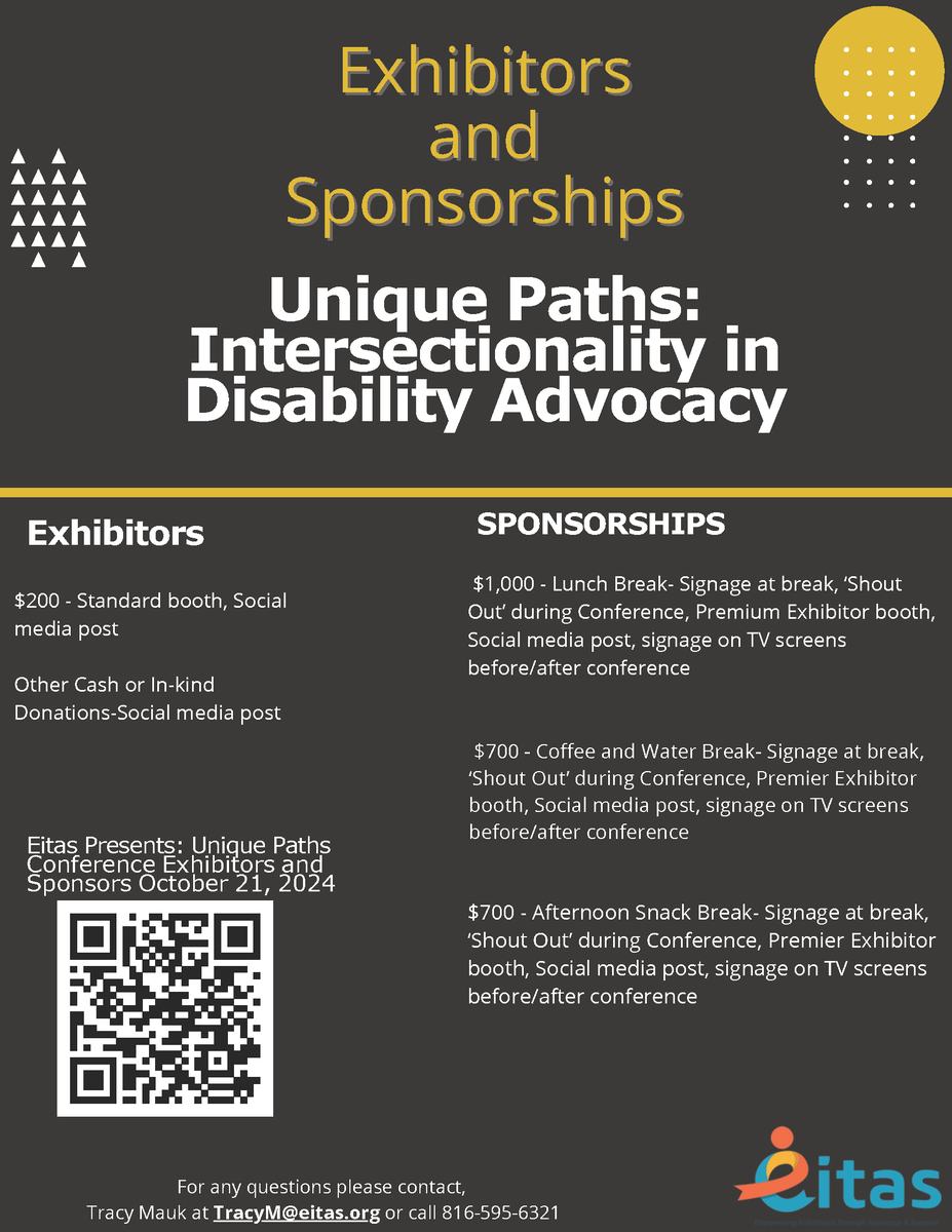 eitasjacksonco's tweet photo. Calling all sponsors and exhibitors for October 21st at the Kansas City Convention Center. Details below.  Link to sign up form: Calling all sponsors and exhibitors for October 21st at the Kansas City Convention Center. https://t.co/npY8M1pMXG https://t.co/r6HoLPMy6H