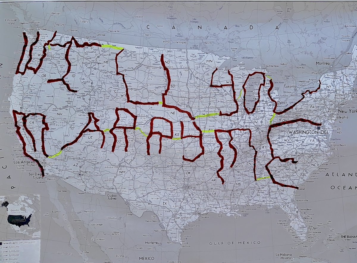 When I proposed, my idea was simple.

A road trip across the country, that ultimately spelled out: WILL YOU MARRY ME.

The challenge would be keeping it a secret until the very end, since forming the letters properly required some trickery (I forgot my wallet, etc).