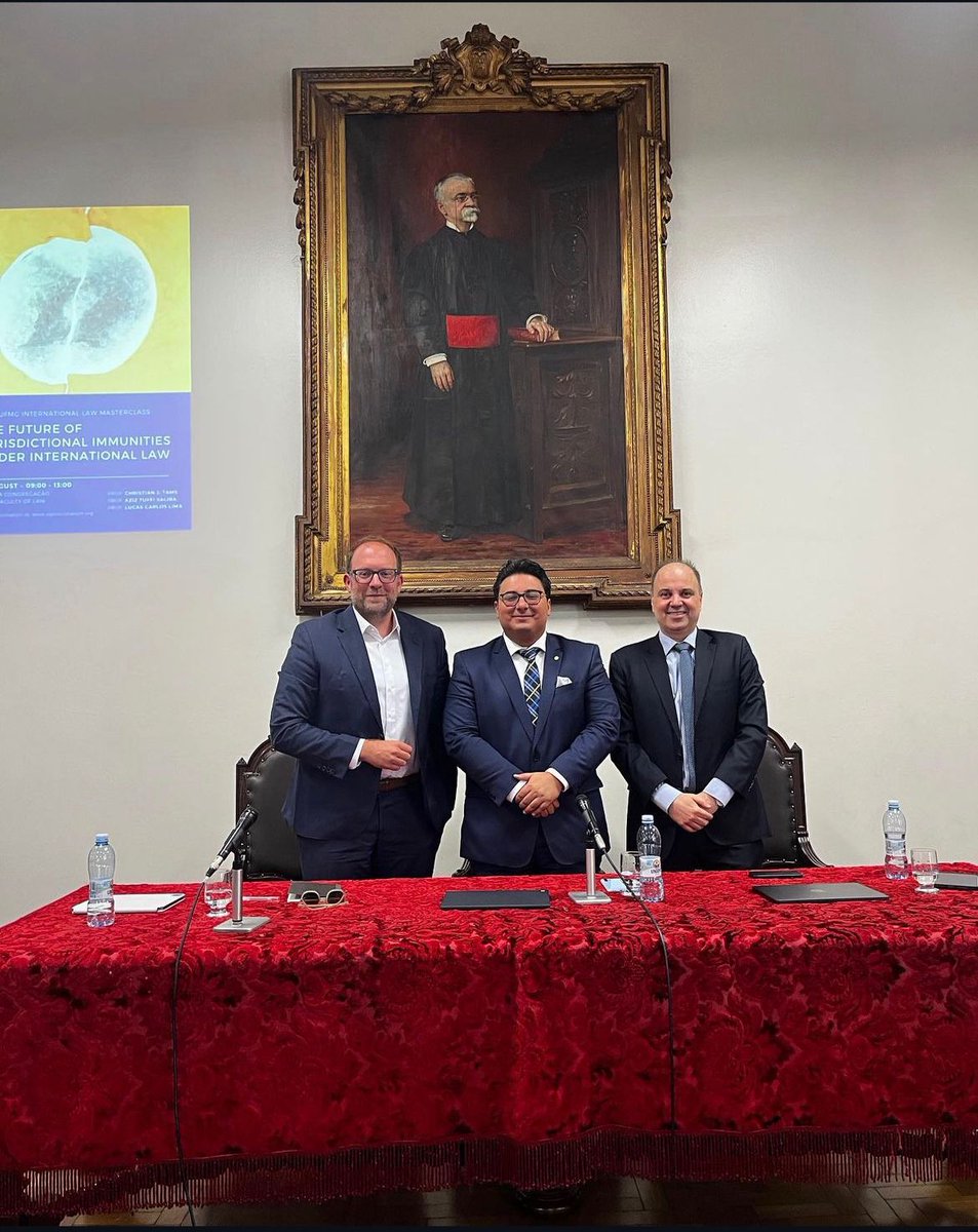 ILA Brasil (@brasil_ila) on Twitter photo "The future of jurisdictional immunities under international law" at <a href="/fdufmg/">Faculdade de Direito da UFMG</a> with <a href="/CJTams/">Christian J. Tams</a> <a href="/SalibaAziz/">Aziz Saliba</a> and <a href="/lucascarloslima/">Lucas Carlos Lima</a> discussing the most recent developments and thorny issues of the area. "The future of jurisdictional immunities under international law" at <a href="/fdufmg/">Faculdade de Direito da UFMG</a> with <a href="/CJTams/">Christian J. Tams</a> <a href="/SalibaAziz/">Aziz Saliba</a> and <a href="/lucascarloslima/">Lucas Carlos Lima</a> discussing the most recent developments and thorny issues of the area.