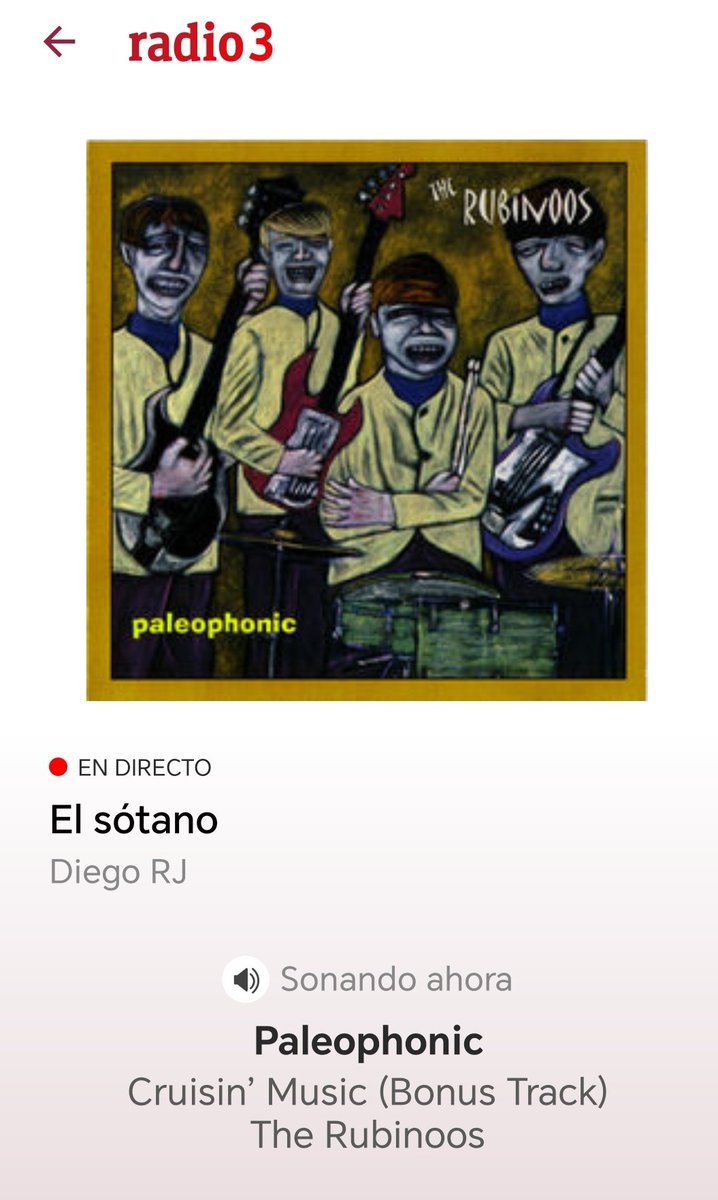 #NowPlaying on the #radio
An amazing  version of the REM's hit  "It's the end of the world as we know it" 
<a href="/SotanoRadio3/">El Sótano Radio3</a> <a href="/radio3_rne/">Radio 3</a>