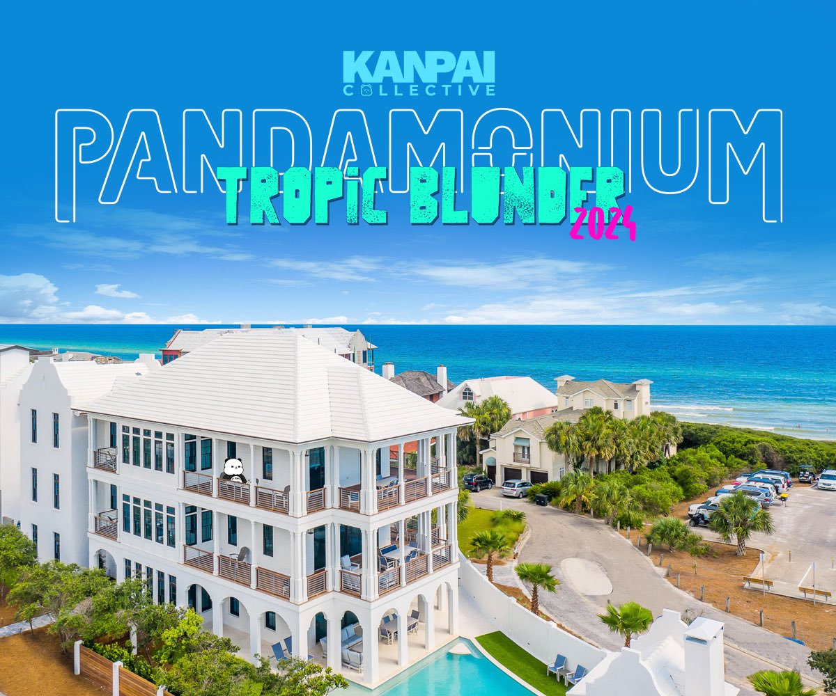Our Annual Pandamonium is back. 
October 3rd - 6th! 

This year we’re renting out beach mansions for all holders. RSVP &amp; get details in discord: discord.gg/kanpaipandas
