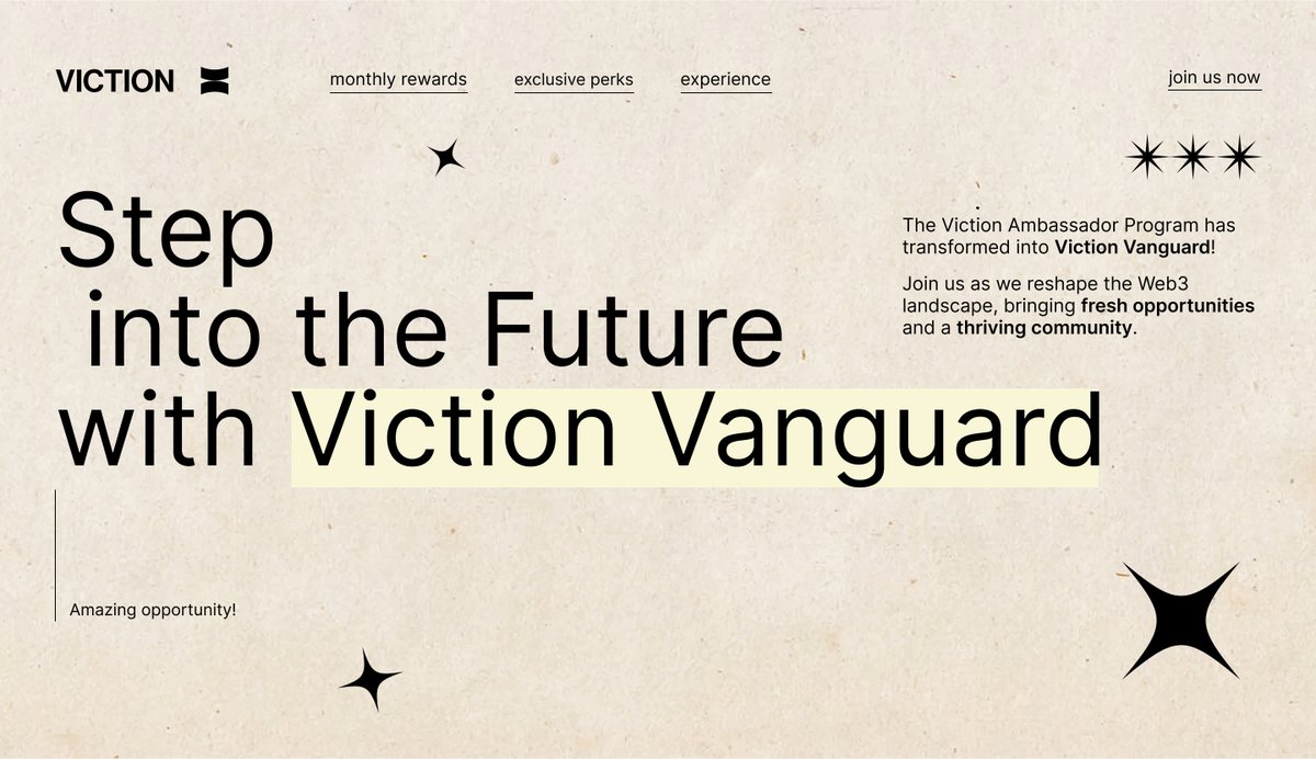 xcryptopunk's tweet image. Step into the Future with Viction Vanguard!

The Viction Ambassador Program has transformed into Viction Vanguard!

Join us as we reshape the Web3 landscape, bringing fresh opportunities and a thriving community.

A thread 🧵

@VictionEco | #ambassador | @Frontier_DAO