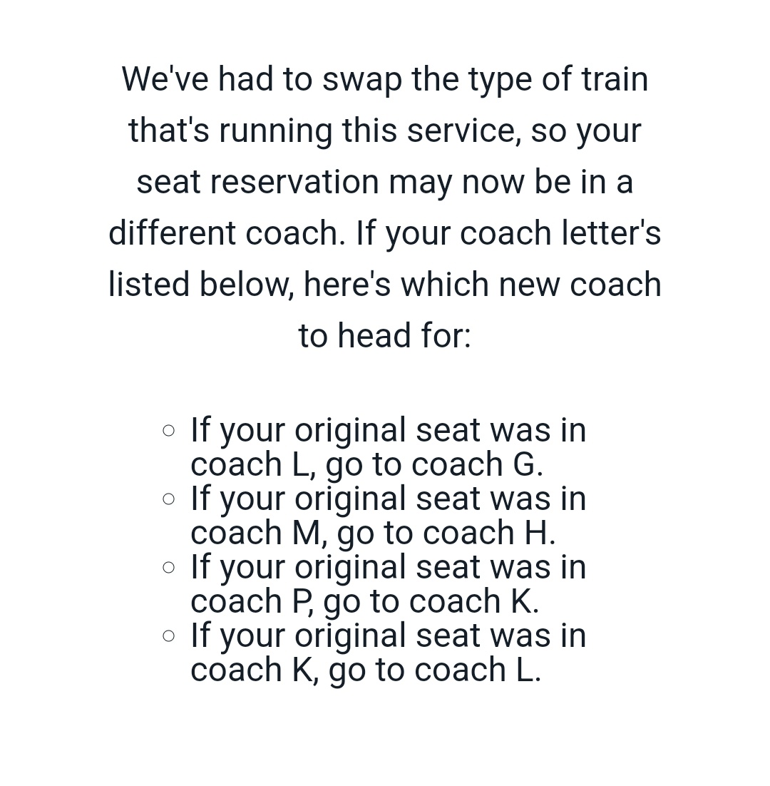 massiveboy90's tweet photo. Well this is a disappointing email from @AvantiWestCoast. Now trying to figure out what the #Evero was swapped out for. The whole point of the trip was to try it out. https://t.co/wTKZeT1Bgl