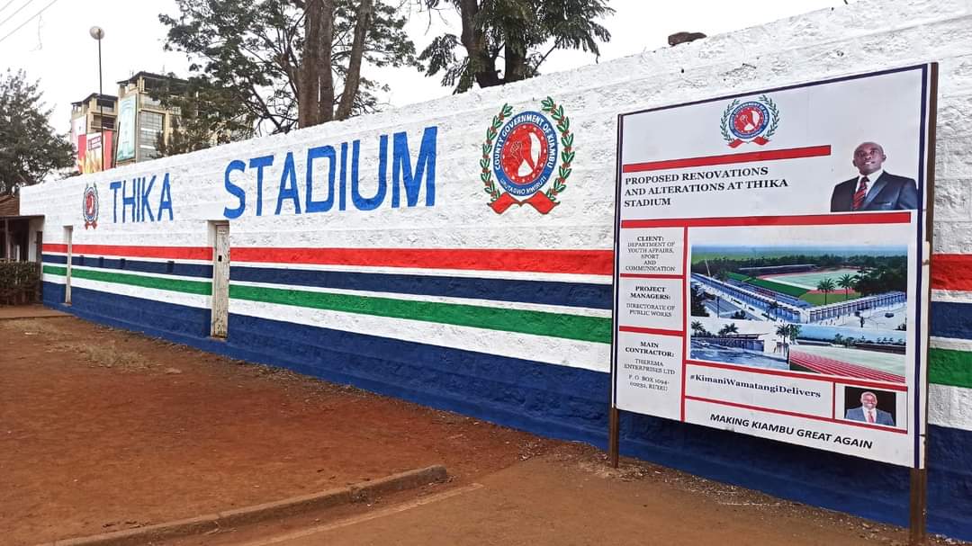 CarolRadull's tweet photo. Thika Stadium's renovation is making good progress.

Credit: Kimani Wamatangi https://t.co/lM7h8OGXXL