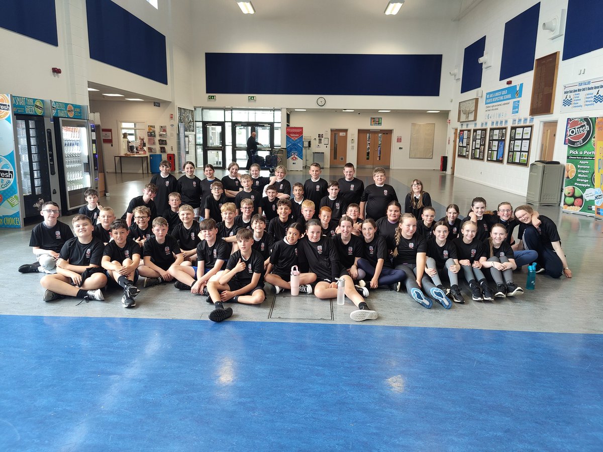 The first group of our new S1s were given their house t-shirts today. #Burns #Anderson #Belonging