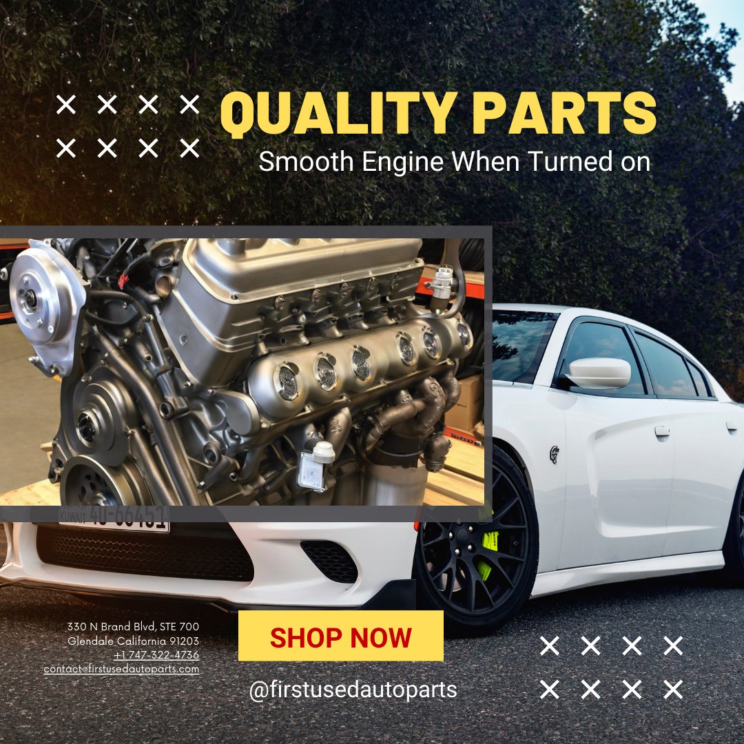 parts54611's tweet image. Get top-quality car parts that ensure a smooth and powerful engine performance. Shop now and keep your vehicle in prime condition!

📞 +1 747-322-4736
📧 contact@firstusedautoparts.com

#CarParts #QualityEngine #ShopNow #FirstUsedAutoParts #GlendaleCA #Automotive