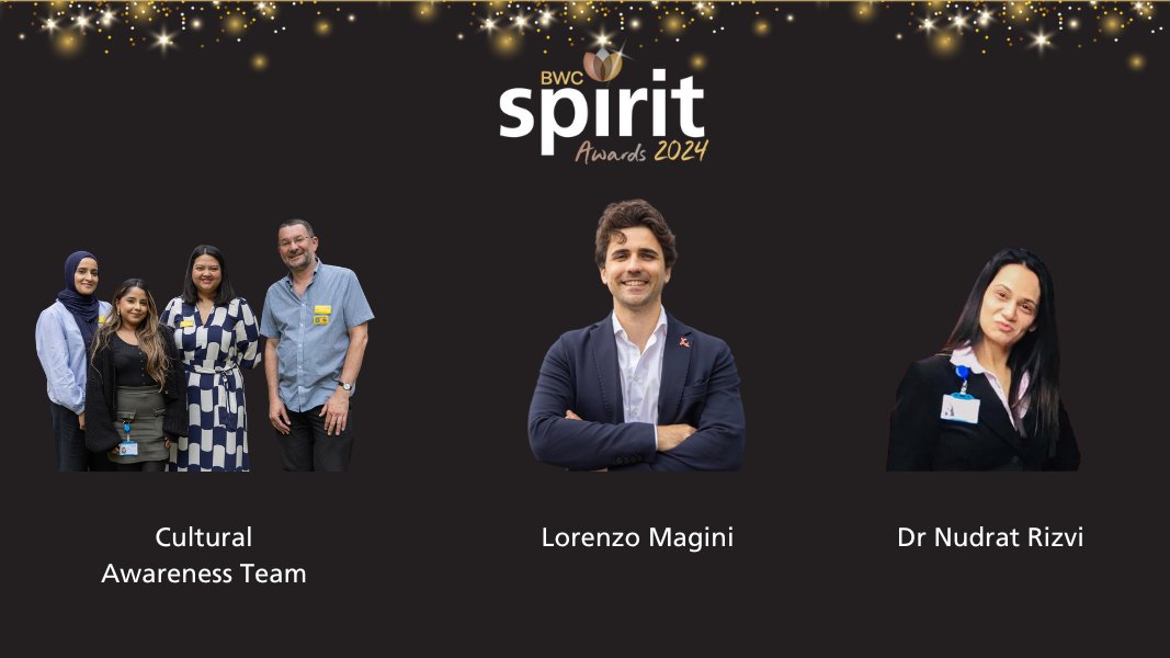 BWC_NHS's tweet photo. We’ve got more fantastic finalists in this year’s #BWCSpiritAwards24  💙

Today we’ve got our Commitment to Diversity Award, for a colleague who has demonstrated a commitment to diversity and inclusion with a positive outcome for patients and colleagues https://t.co/YP1KmzO0NC https://t.co/LdnEHDGhIV